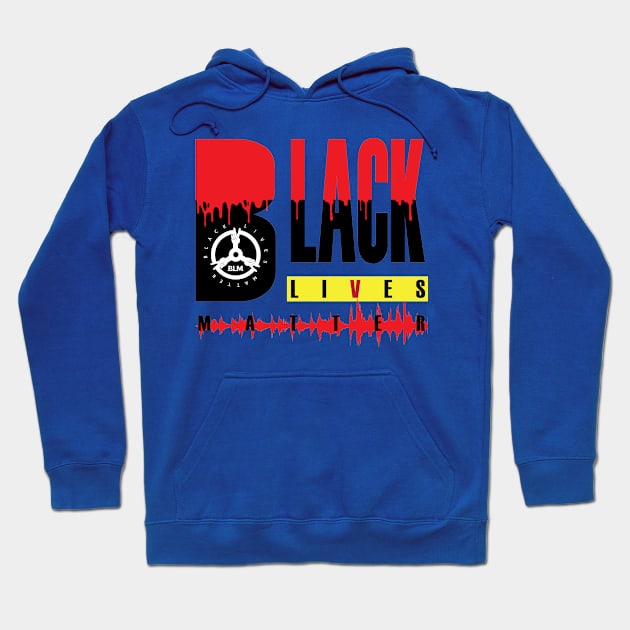 Cool Black lives matter BLM Hoodie by Duodesign